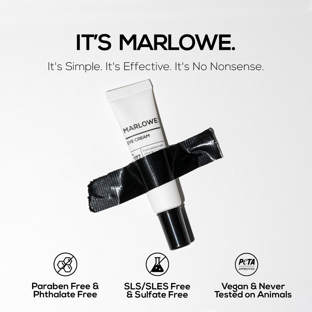 MARLOWE No. 127 squalane moisture closeup on skin.