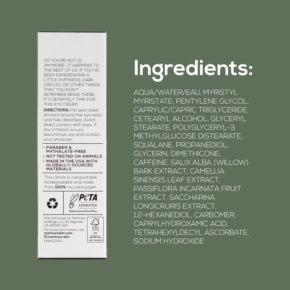 MARLOWE No. 127 USA-made label on beauty packaging.