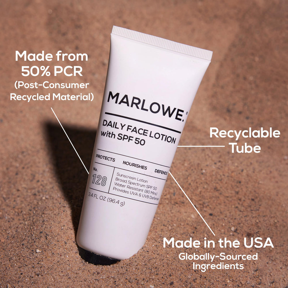MARLOWE No.128 travel-size pack for on-the-go skincare.