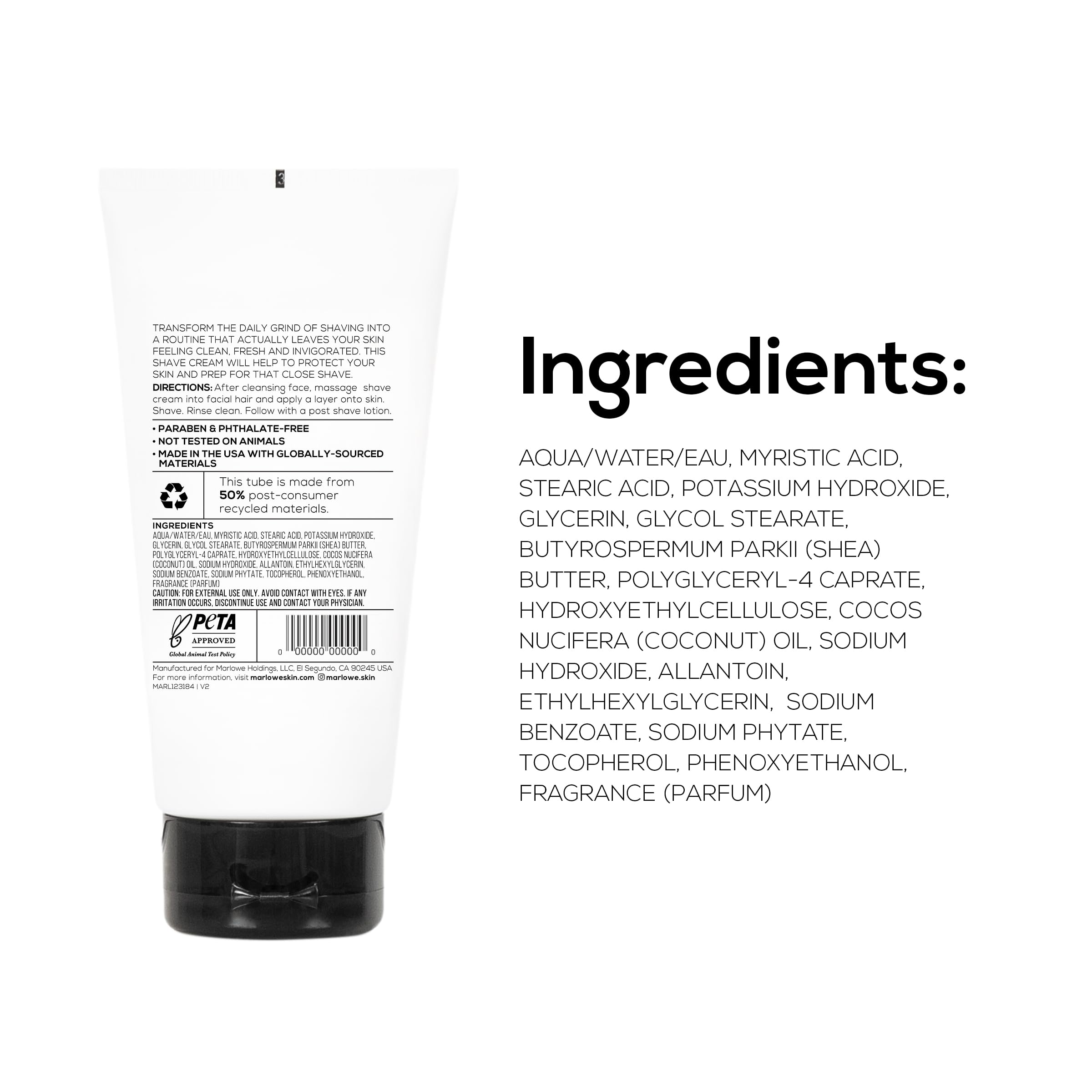 MARLOWE No. 141 aloe citron scent suggests fresh, uplifting fragrance.