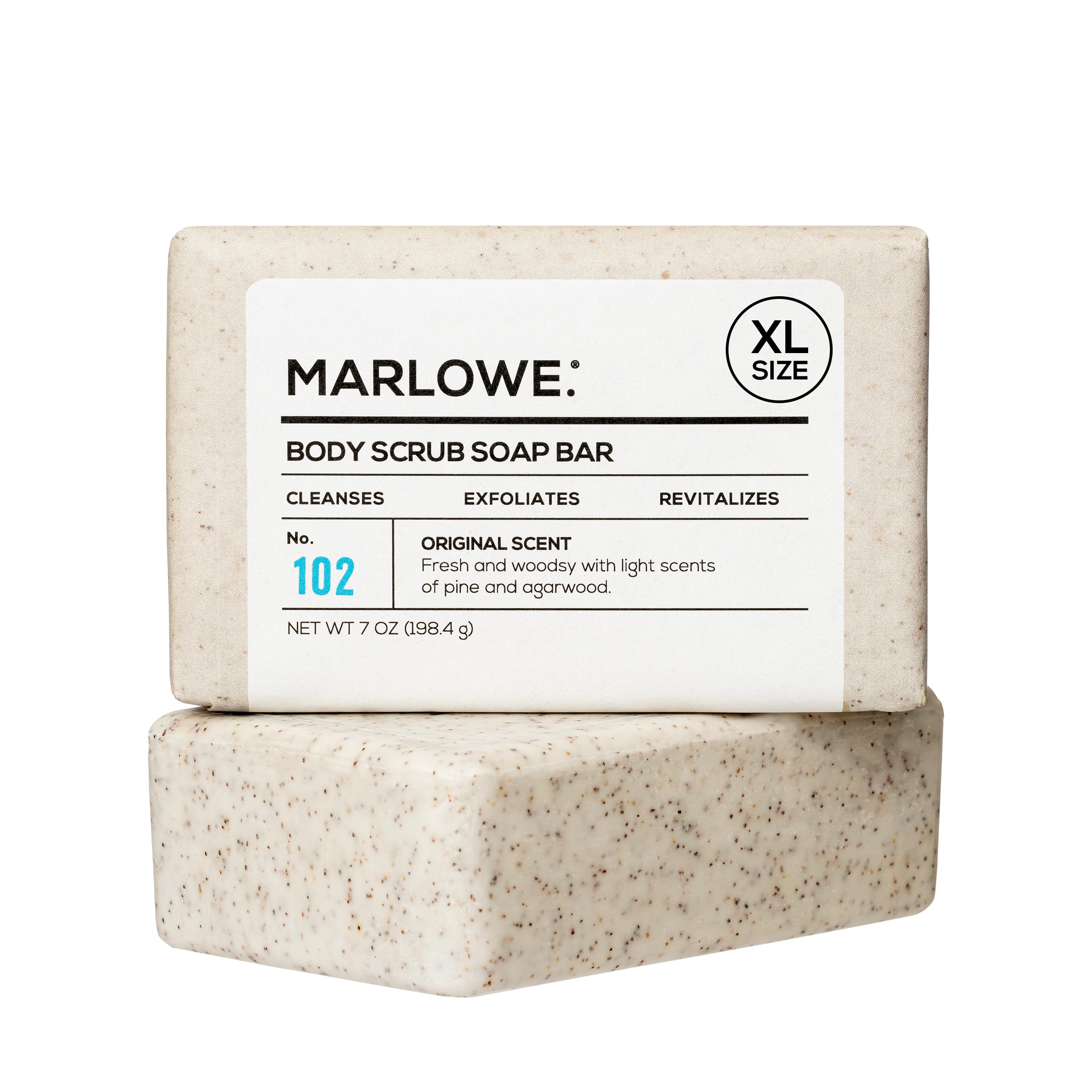 MARLOWE No. 102 jabon exfoliante frente para piel suave