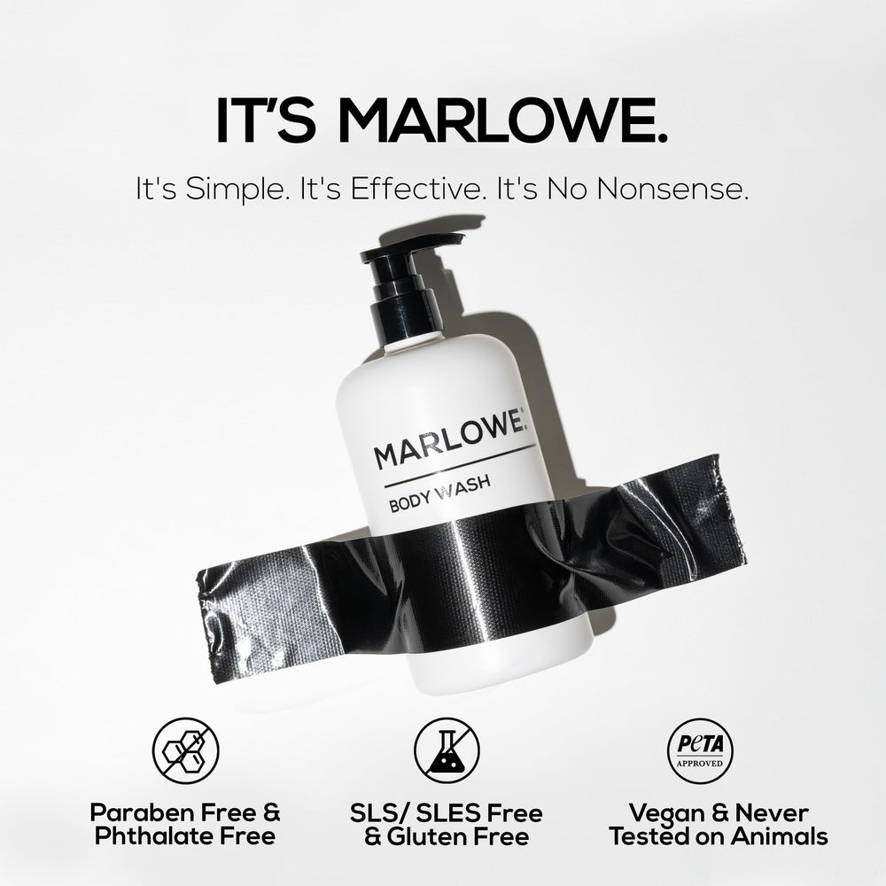 MARLOWE No. 103, etiqueta frontal, transmite calidad y practicidad para el día a día.