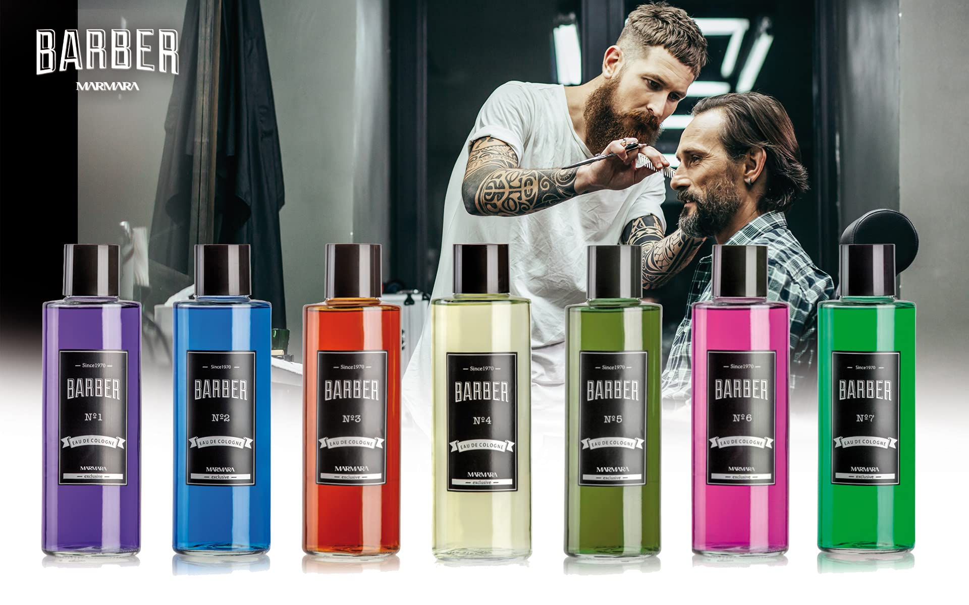 Marmara Barber Cologne stylish packaging with modern design