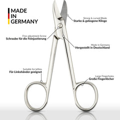 marQus Toenail Scissors are cut-tested and resharpenable for long-term performance.