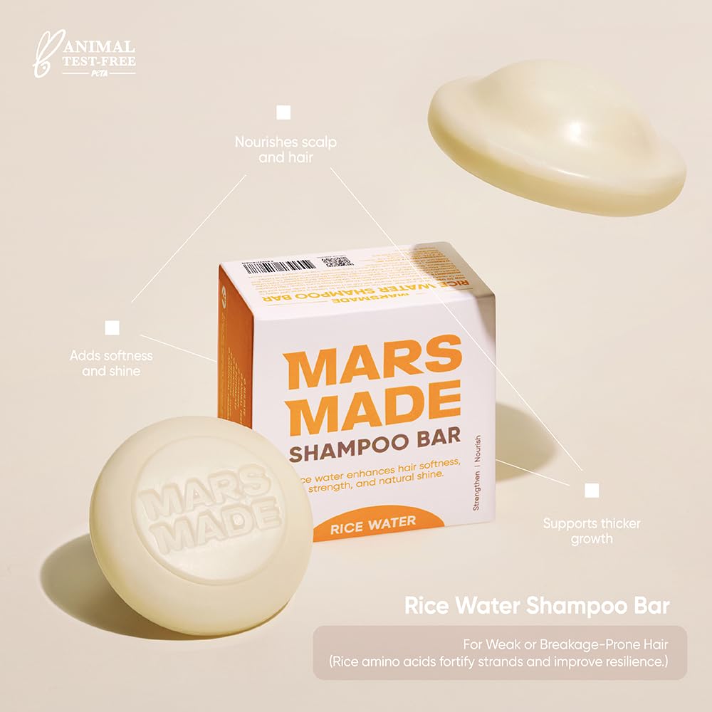 Mars Made Barra Arroz Espuma: espuma cremosa que envuelve el cabello con suavidad