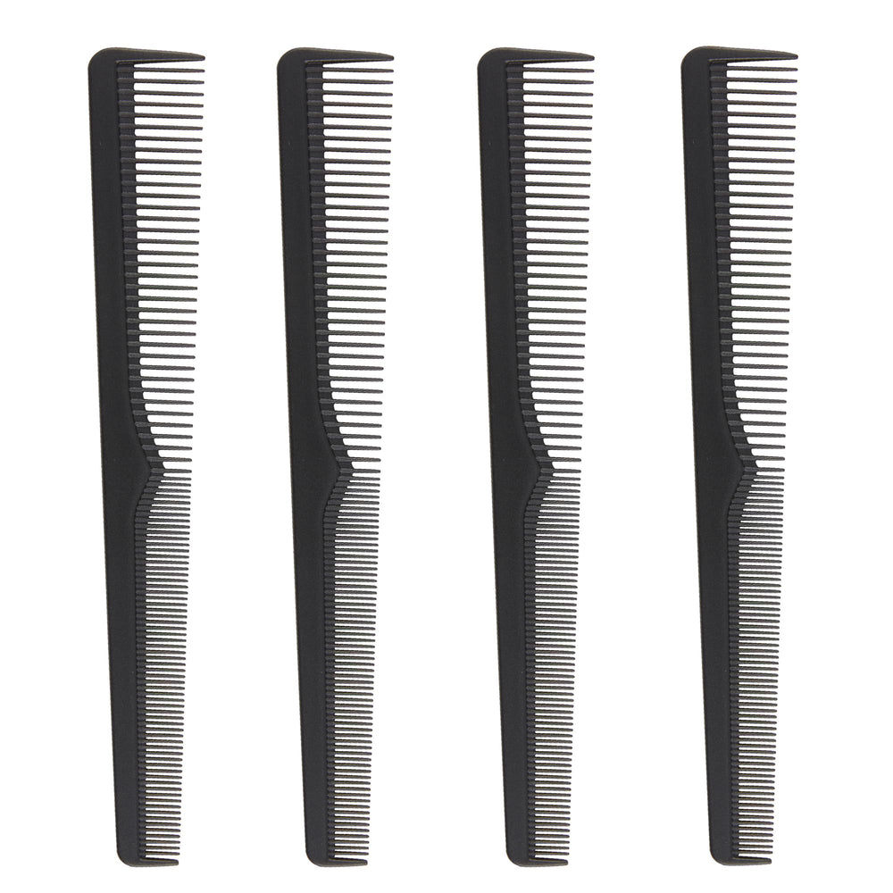 Mars Wellness premium carbon fiber barber combs, 7.3-inch with precise taper for smooth styling.