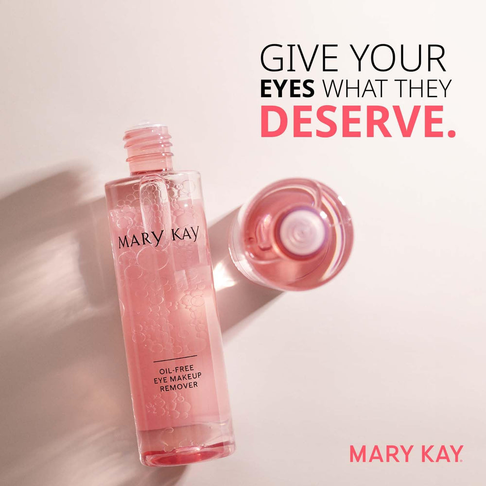 Mary Kay desmaquillante de ojos sin aceite, deja la piel limpia sin grasa y suave