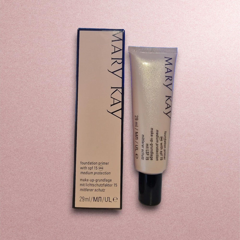 Mary Kay Primer SPF 15 en botella, textura suave para acabado uniforme