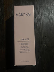 Mary Kay TimeWise Antioxidant Moisturizer jar close-up showing creamy texture and smooth application