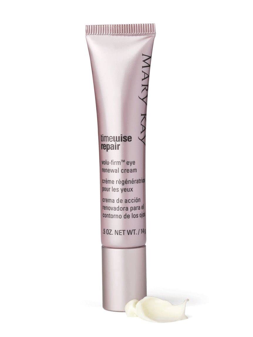 Mary Kay TimeWise Eye Renewal Cream packaging on display for convenient daily use
