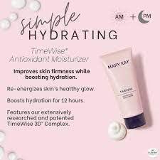 Mary Kay TimeWise moisturizer demonstrates oil-control for balanced skin