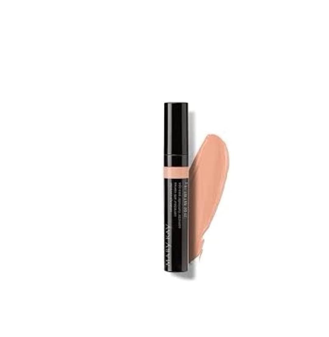 Mary Kay Under Eye Corrector beige swatch with SPF 15 for UV protection and coverage