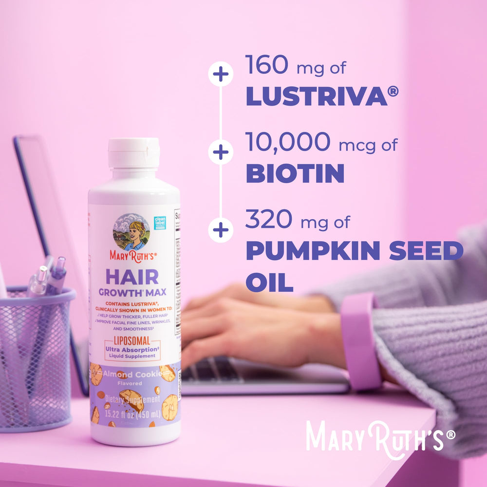 Vegan and certifications badge for MaryRuth's Liposomal