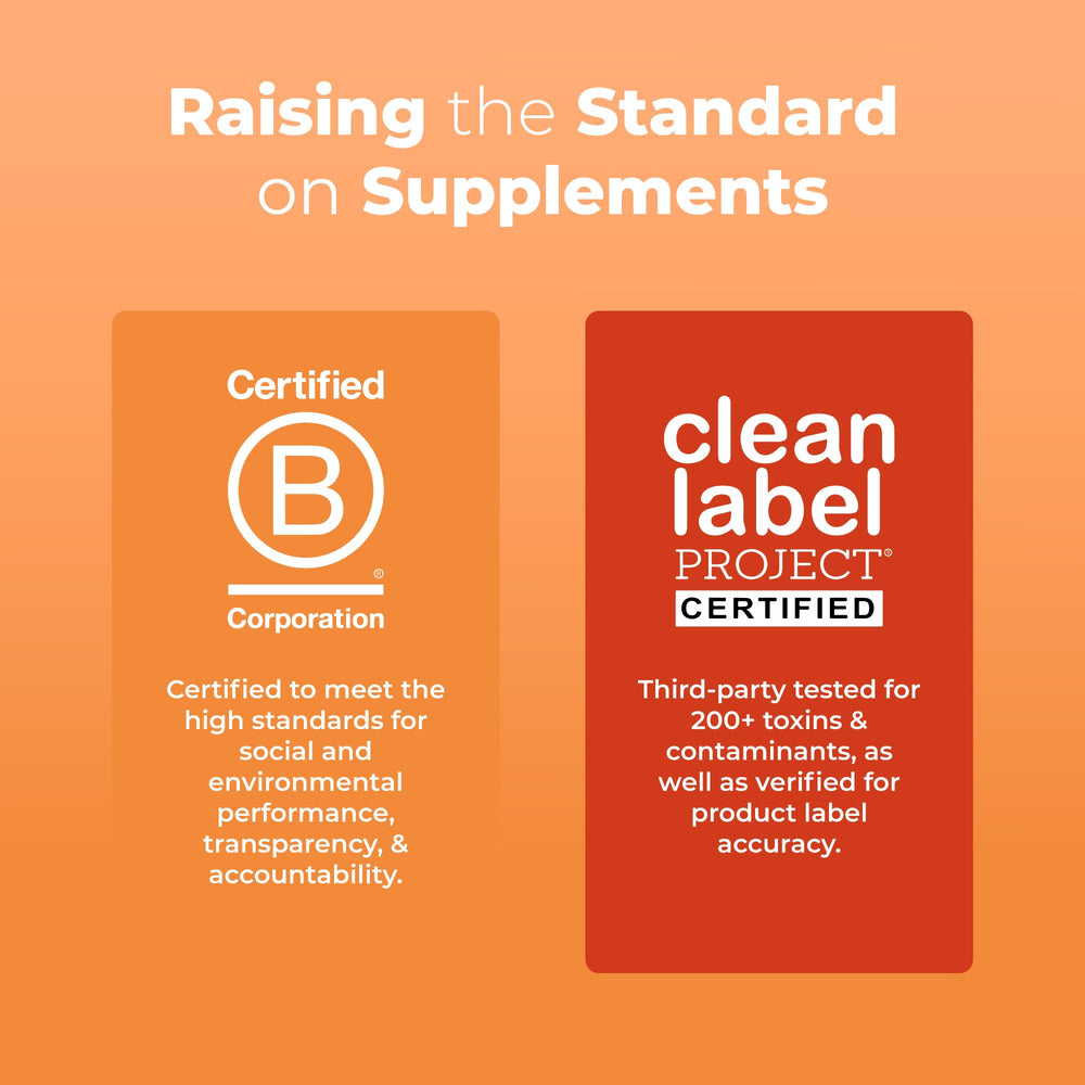 MaryRuth's travel pack vegan symbol and clean-label certification