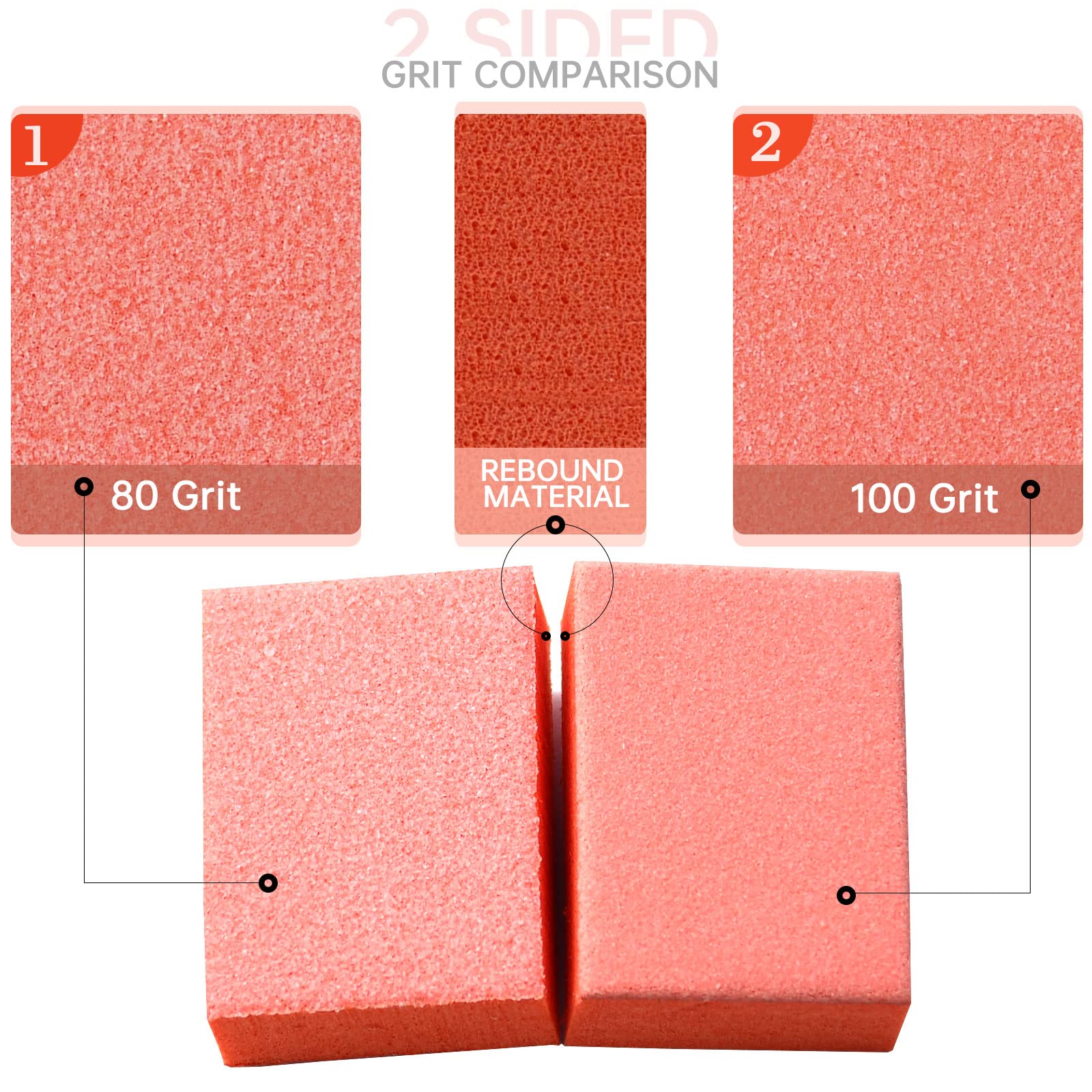 Compact 1.5-inch Maryton buffers provide precise shaping and buffing for nails.
