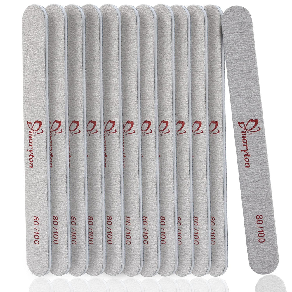 Maryton coarse nail file 80/100 grit for acrylic and gel nails.