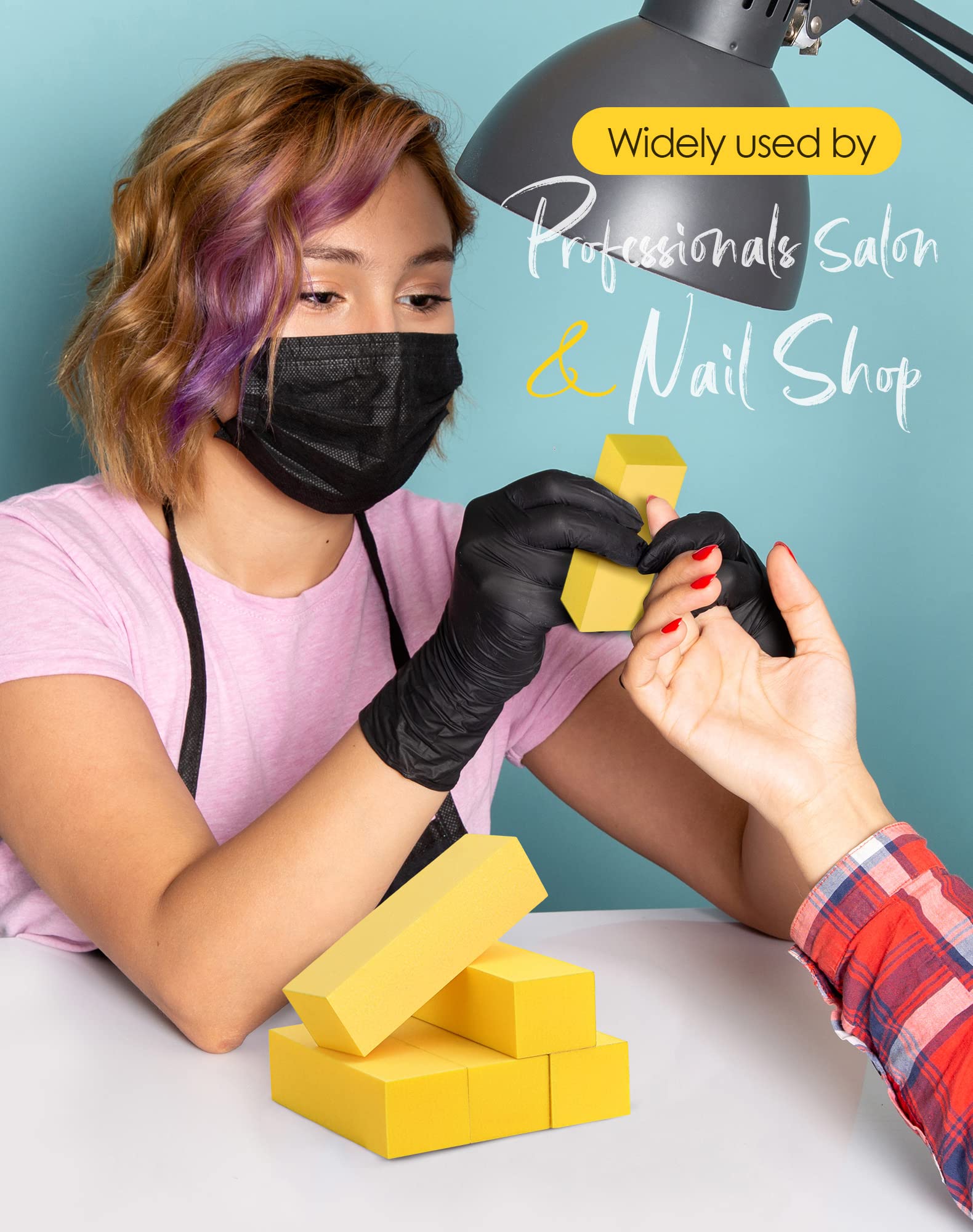 Maryton fine grit buffer 240 smooths poly nail extensions without damage
