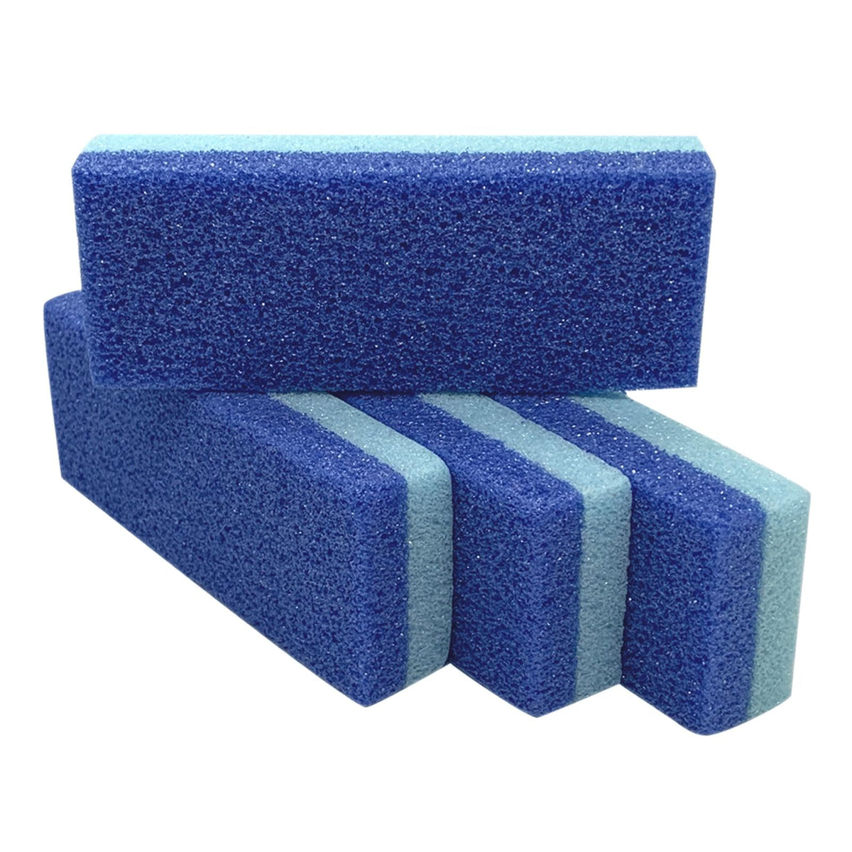 MARYTON foot pumice stone blue pack front view for smooth feet.