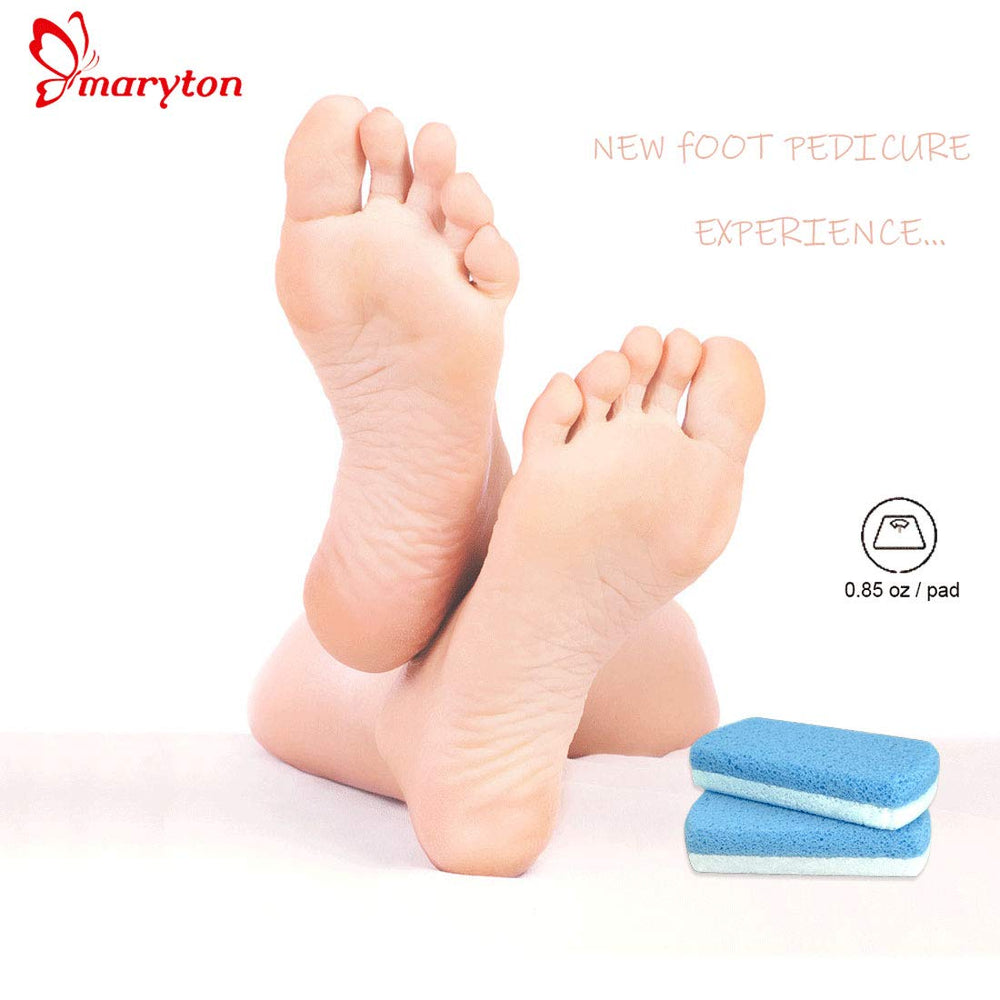 MARYTON glass pumice stone compact handheld design fits your grip for easy use.