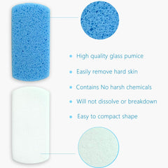 MARYTON glass pumice stone double-sided scrubber delivers efficient exfoliation.