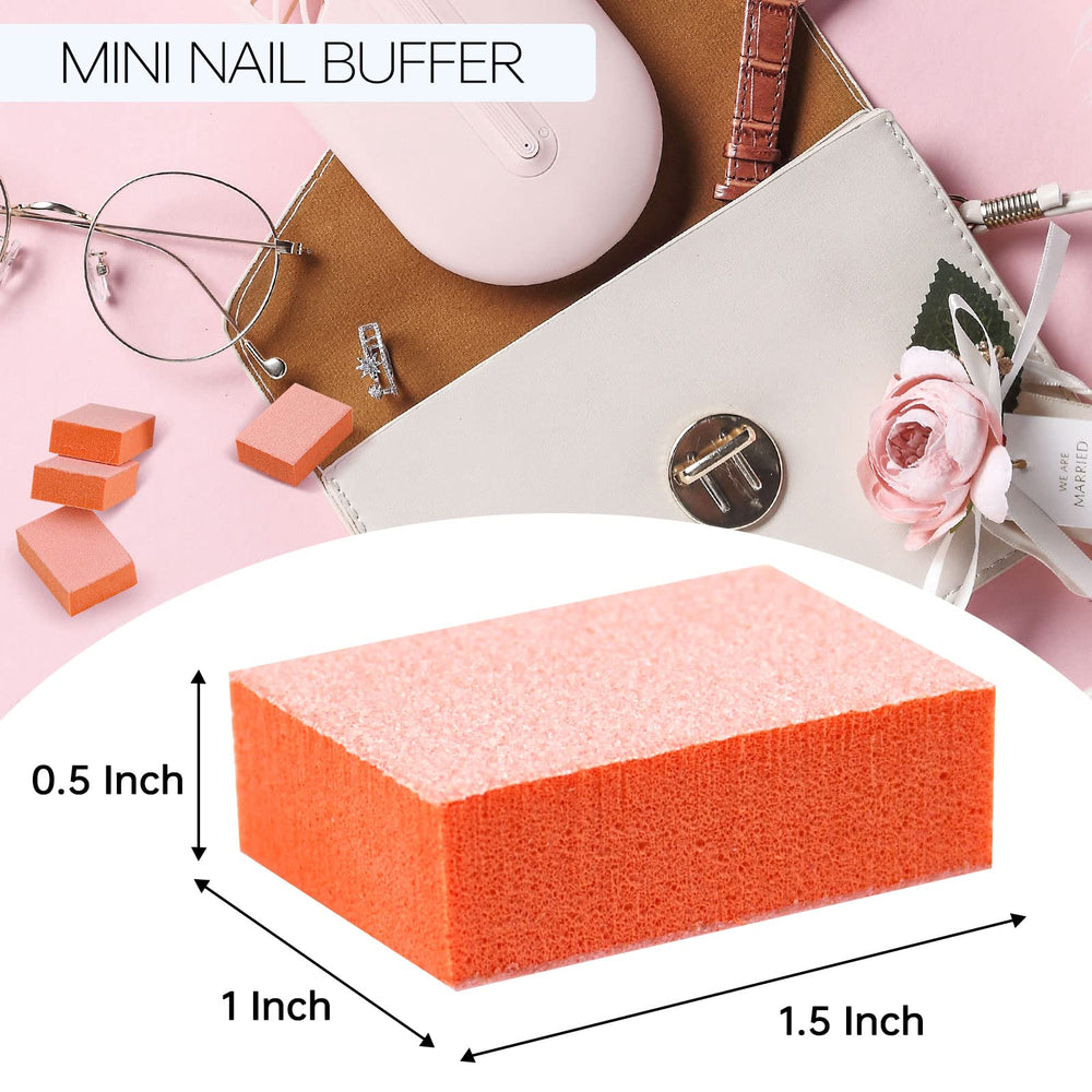 Maryton 1.5x1 inch compact buffer top view in hand
