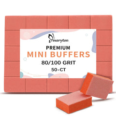 Maryton mini buffer blocks in orange grit for smooth nail prep before gel polish.