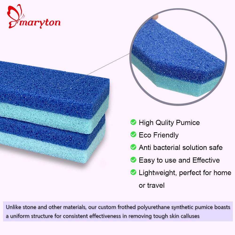 MARYTON pumice-based scrub pad for safe, skin-friendly foot care.