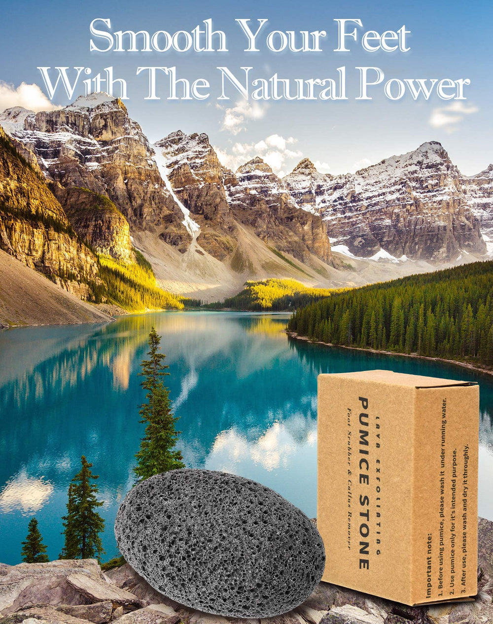 Maryton pumice stone scrubs hands and feet for smoother skin after showers.