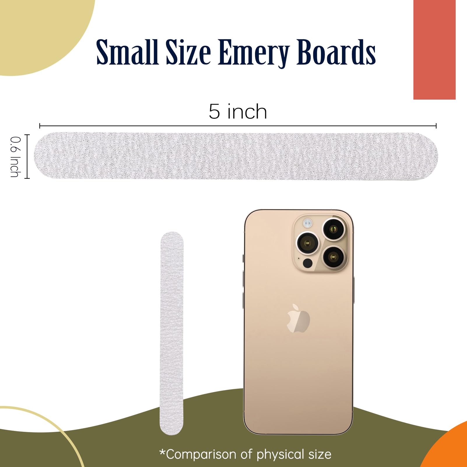 Maryton thin-0-08inch emery board keeps edges smooth while protecting skin.