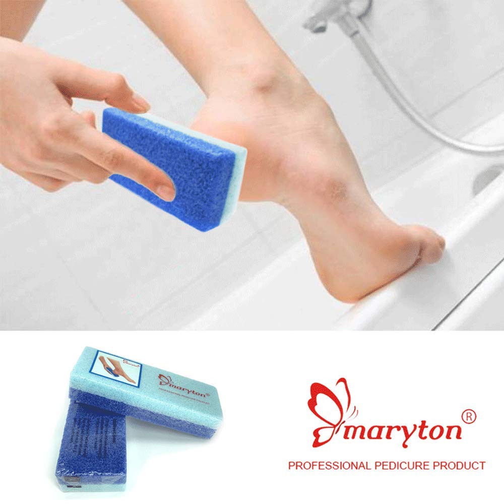 MARYTON 2-in-1 foot scrubber with two surface options.