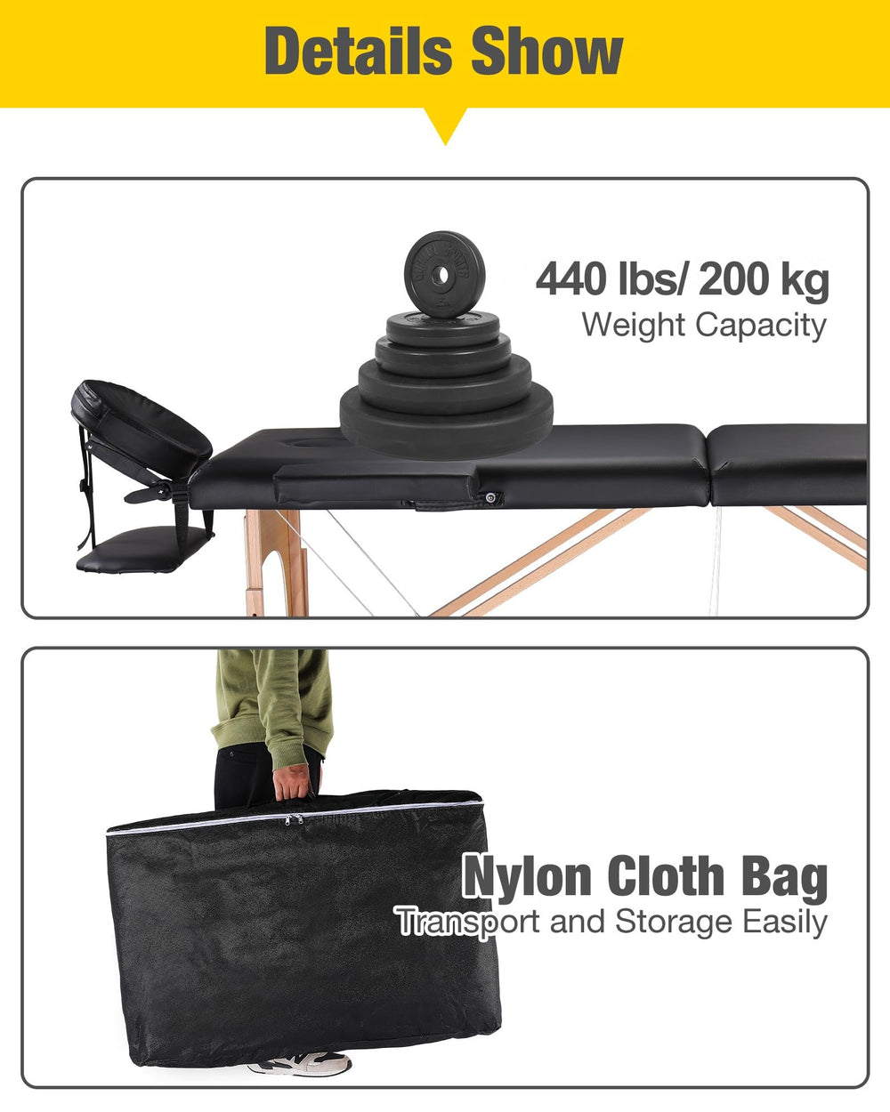 Masajeo foldable portable design for on the go sessions