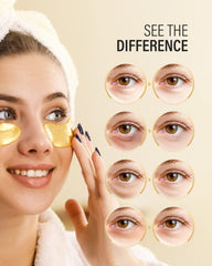 Maskiss eye patches application under eyes demonstrates easy at-home use.