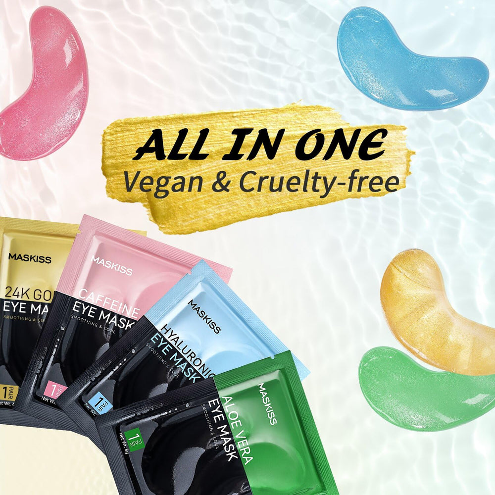Maskiss multi-color eye patches set targets different under-eye concerns.