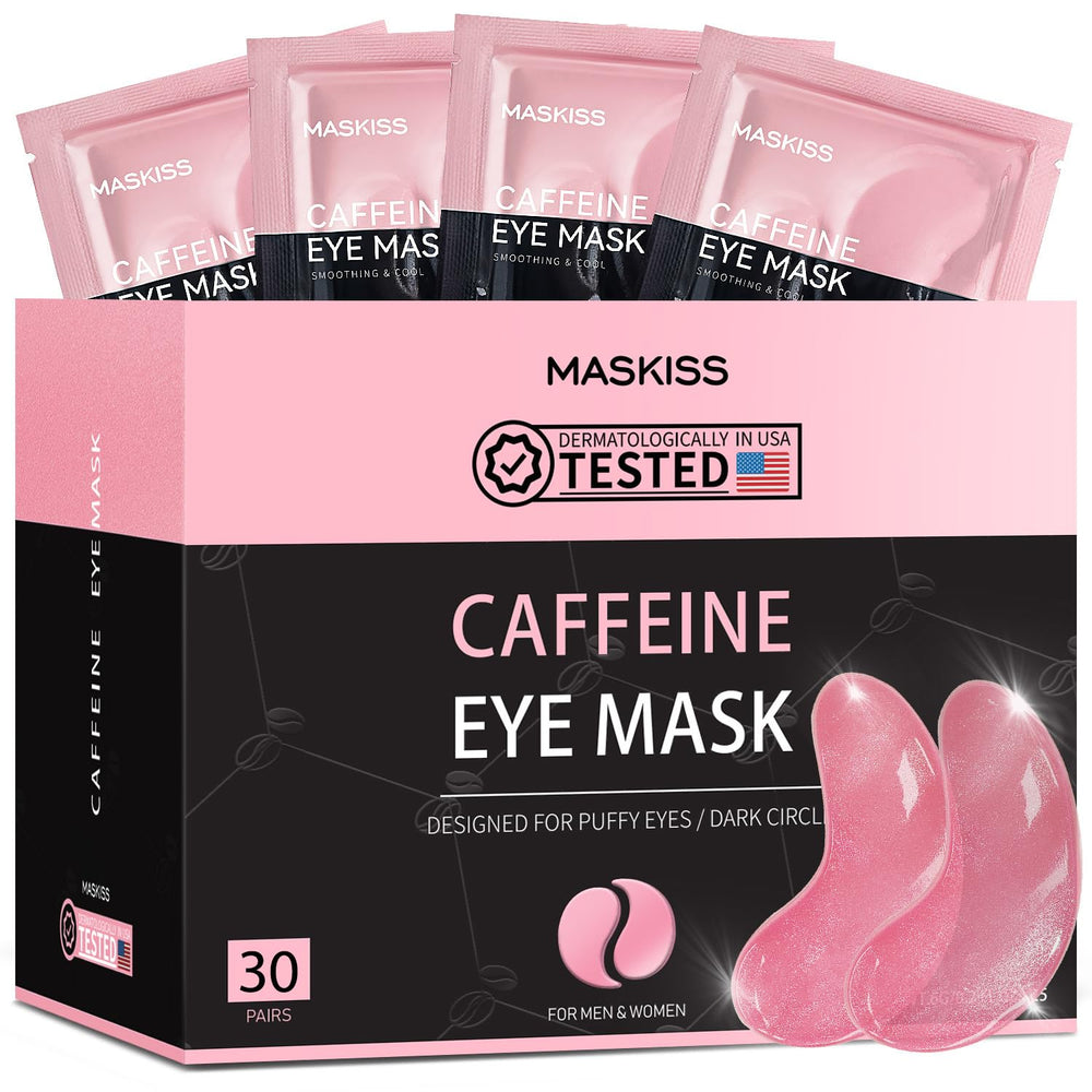 Maskiss parches ojos cafeina 30 pares para revitalizar la mirada