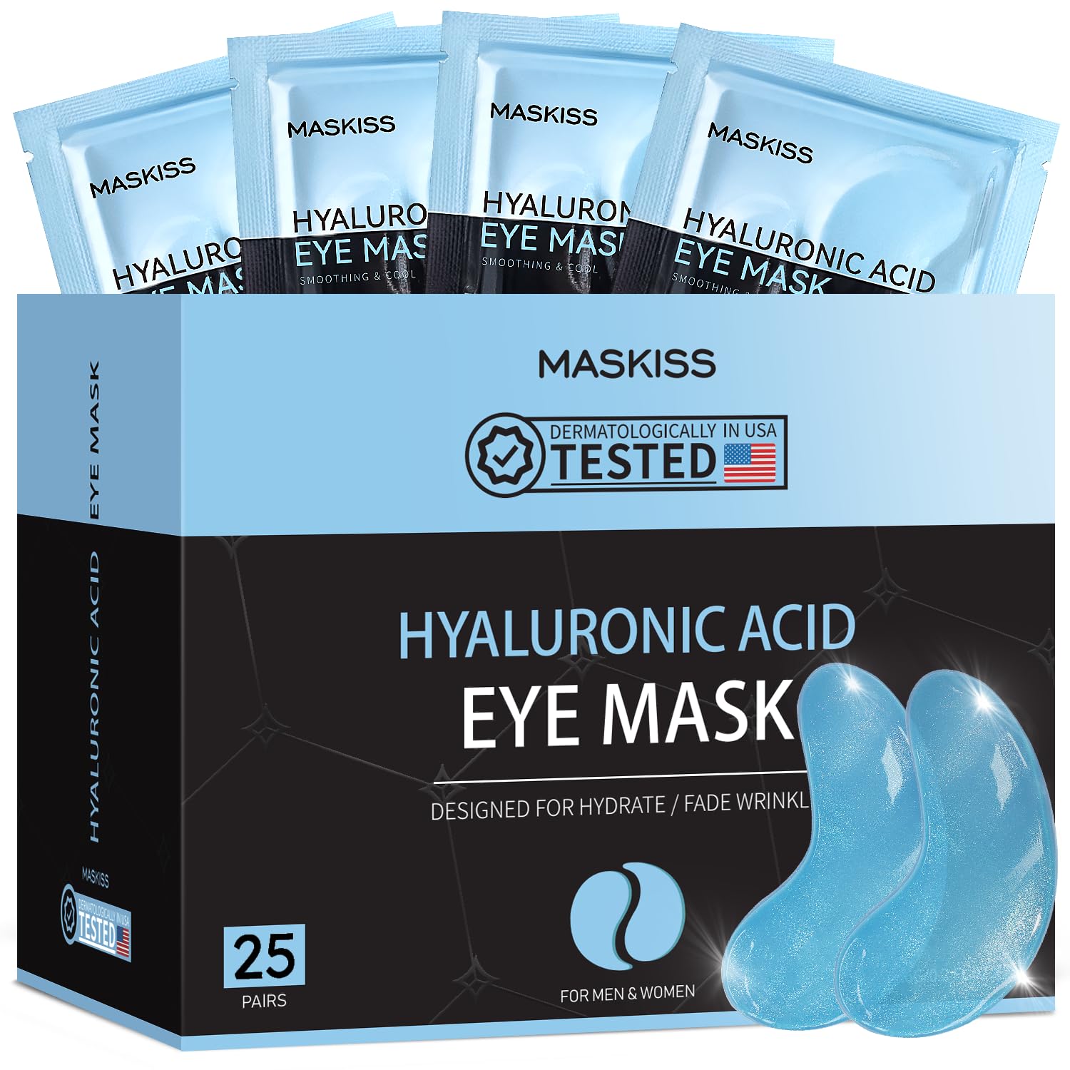 Parches Maskiss para ojos con hidratación, piel más suave y luminosa.