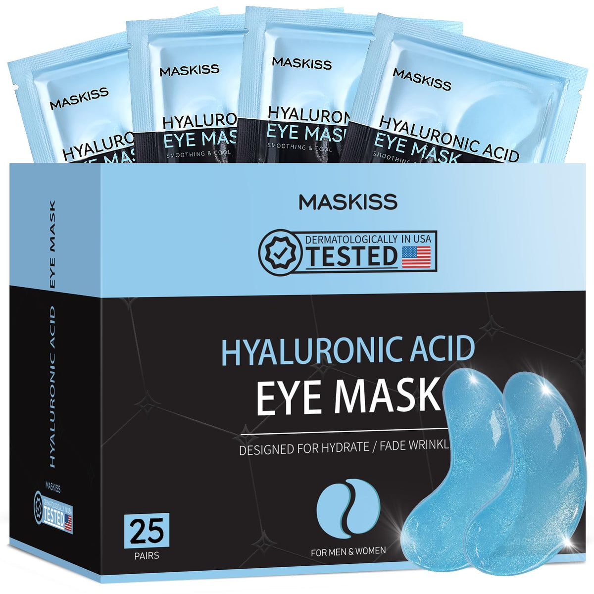 Parches Maskiss para ojos con hidratación, piel más suave y luminosa.