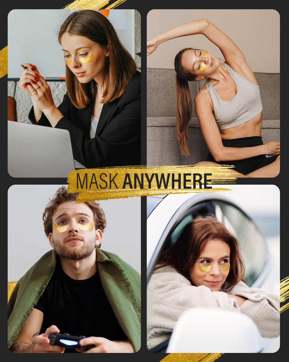Maskiss plant extracts blend soothes and nourishes the delicate eye area.