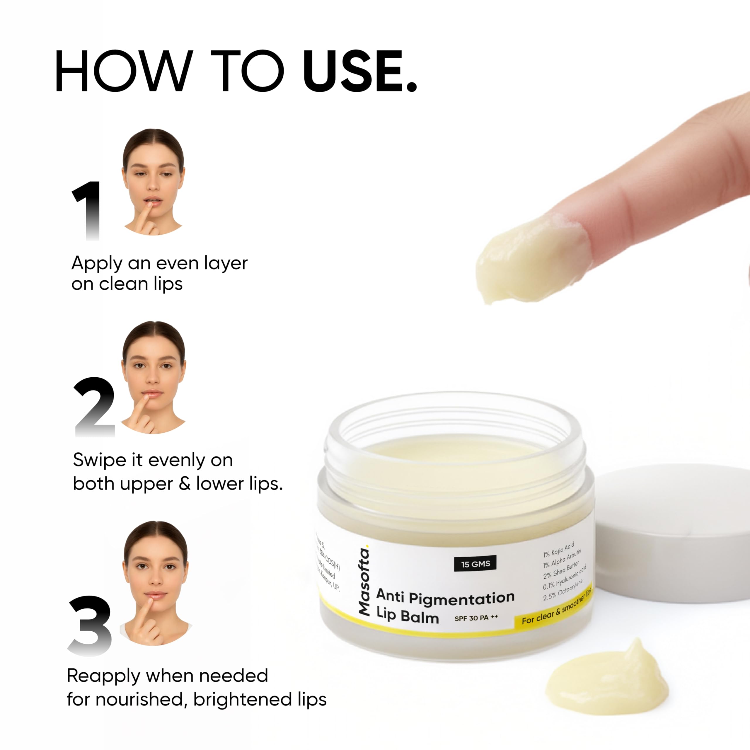 Masofta labial protección solar SPF 30 para labios