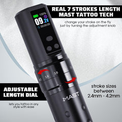 Fold2 Pro seven stroke length options for versatile lining and shading