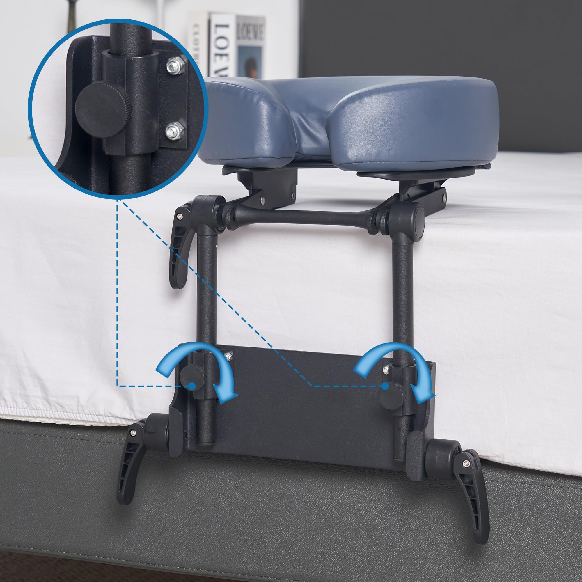 Master Massage lightweight aluminum frame weighs about 4.8 pounds.