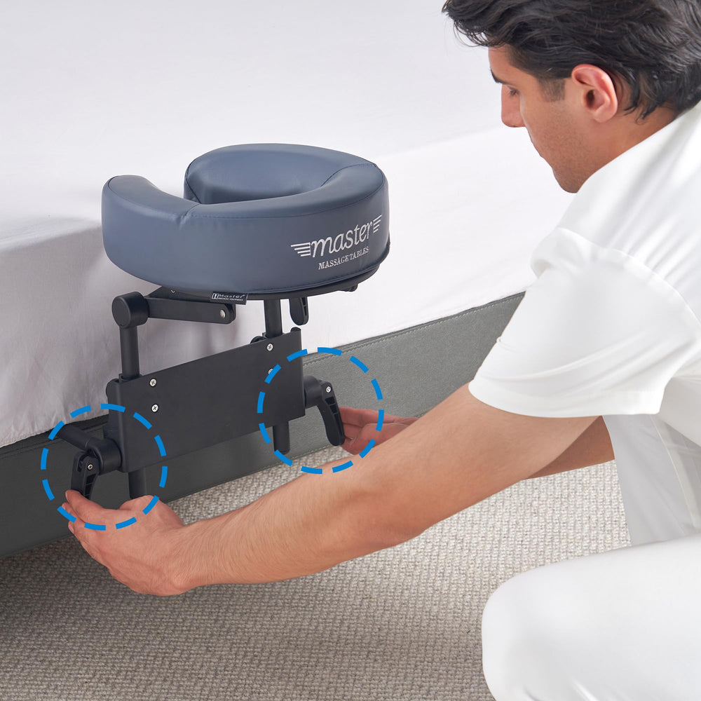 Master Massage portable design fits under most sleeping mattresses for convenient use.