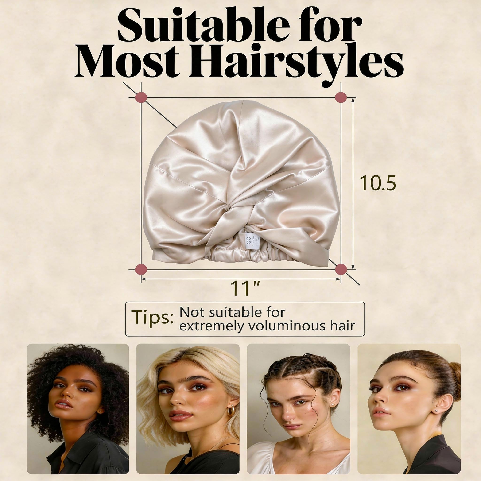 MATASSE sleep cap prevents tangles and frizz