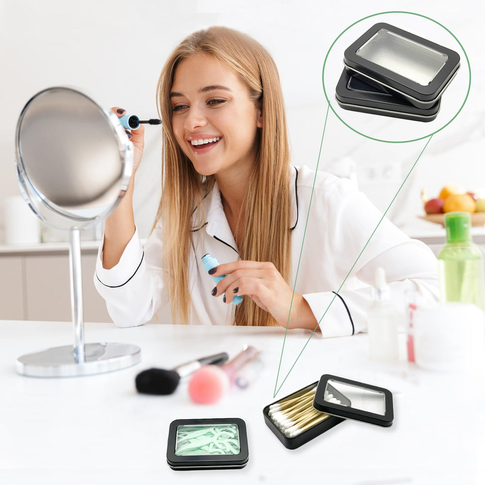 MatFirsmo dustproof lid protects cotton swabs from dust during travel
