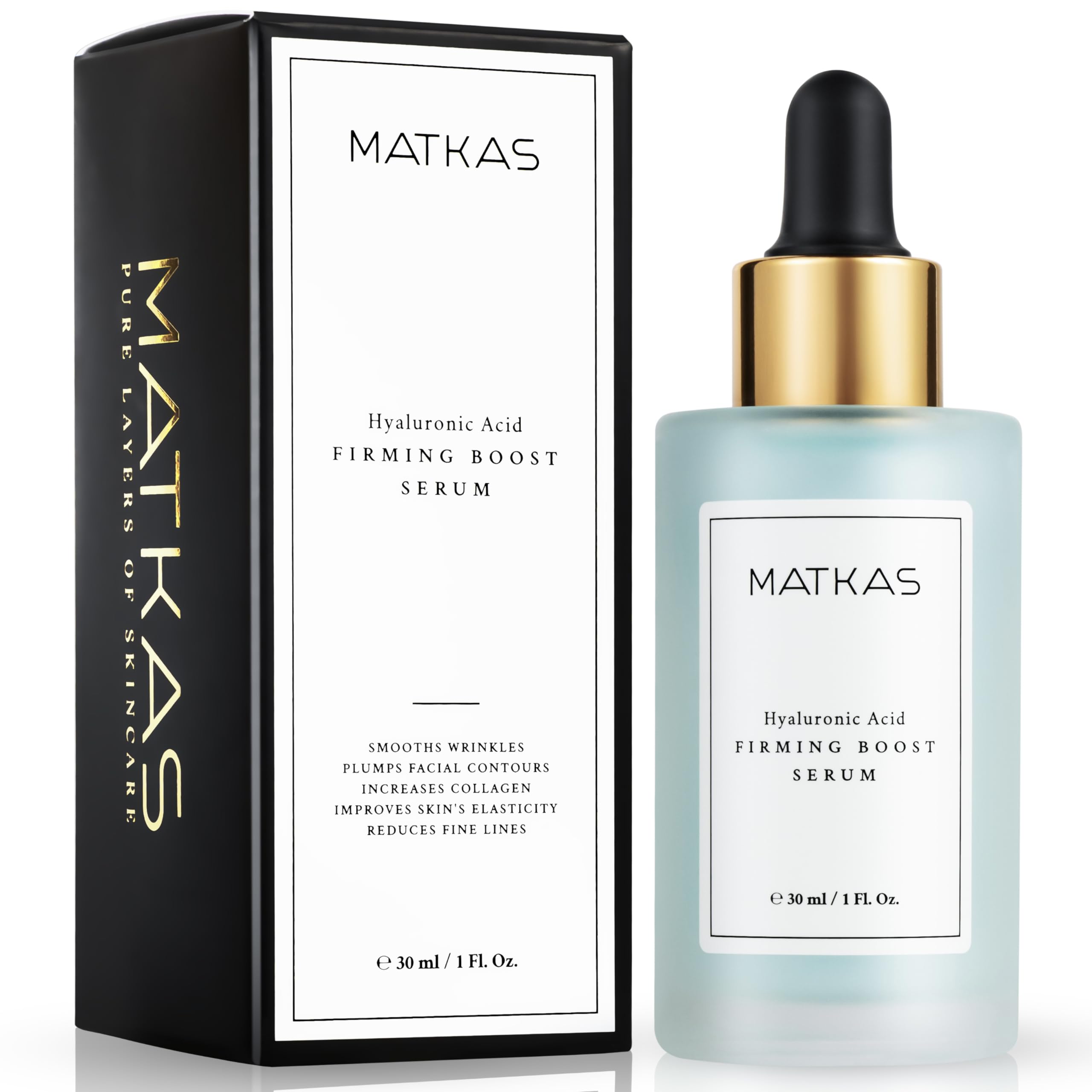Matkas Korean Firming Boost Serum bottle front view highlighting hydration