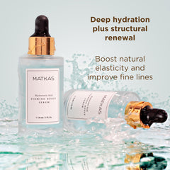 Matkas serum ingredients panel with Panax Ginseng and Niacinamide for balanced skin