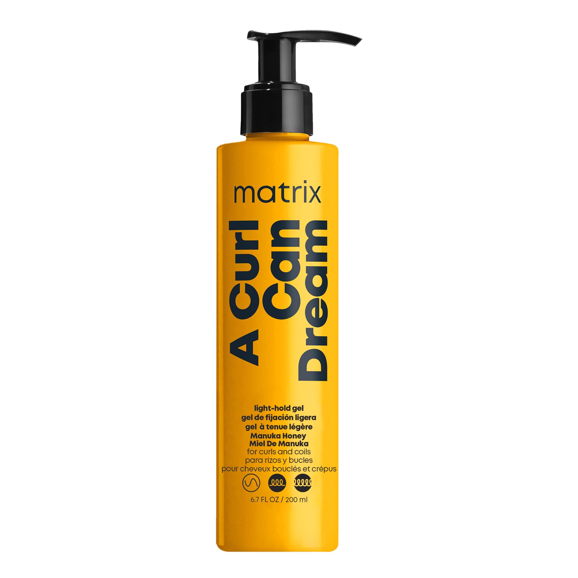 Matrix A Curl Can Dream Light Hold Gel front view bottle for defined curls