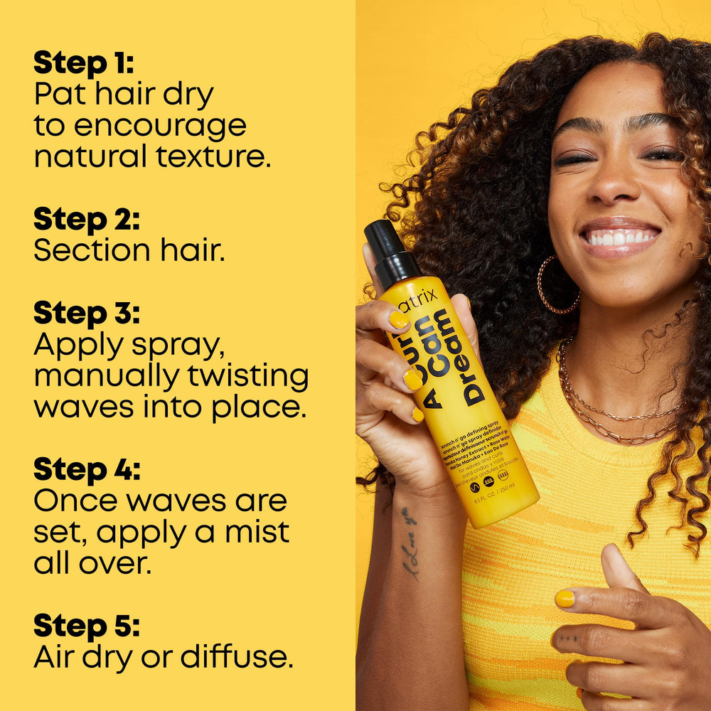 Matrix A Curl Can Dream Scrunch N' Go heat protection icon visual