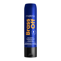 Matrix Brass Off Blue Conditioner bottle with cool pigments neutralizing brass.