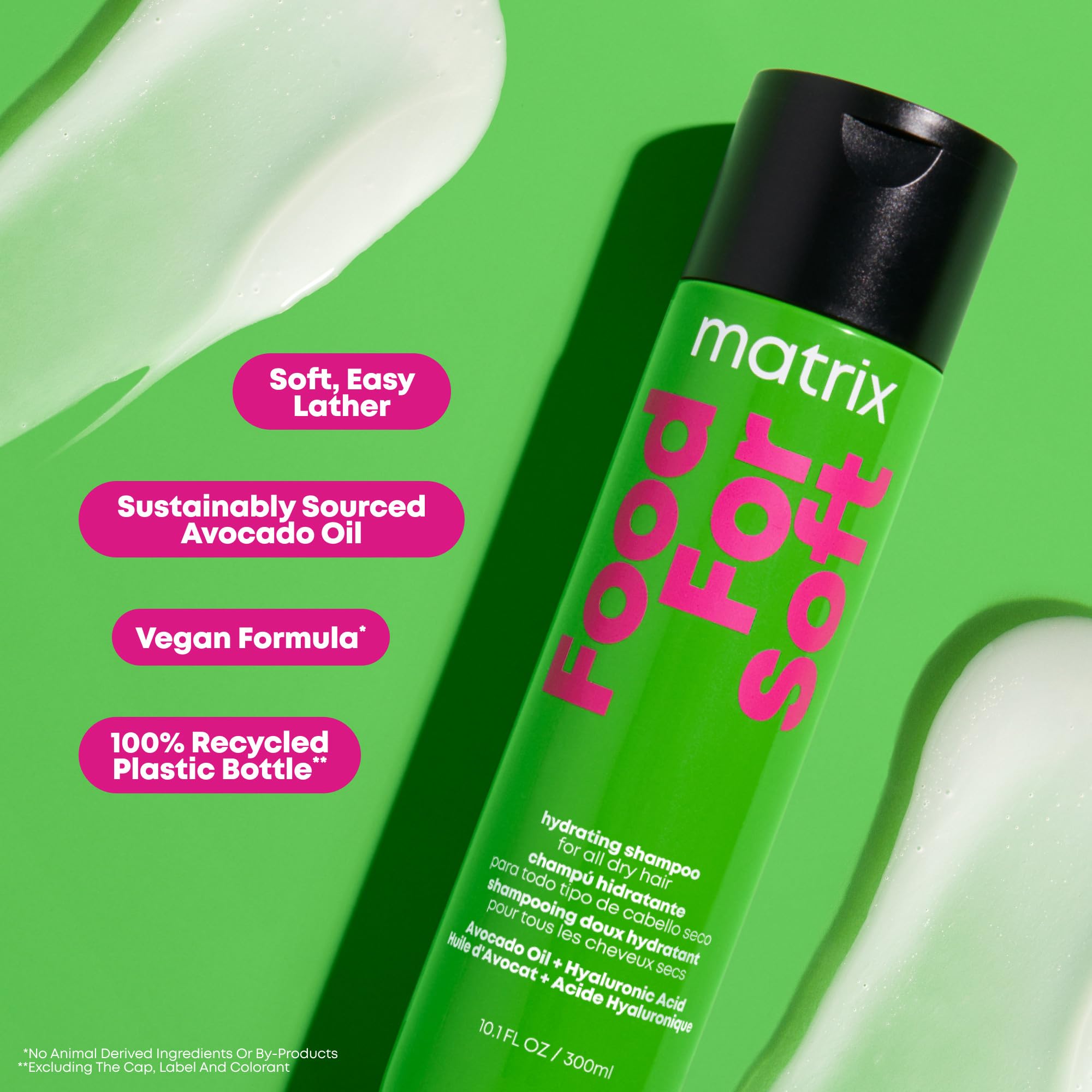 Color-safe formula badge on Matrix Shampoo bottle