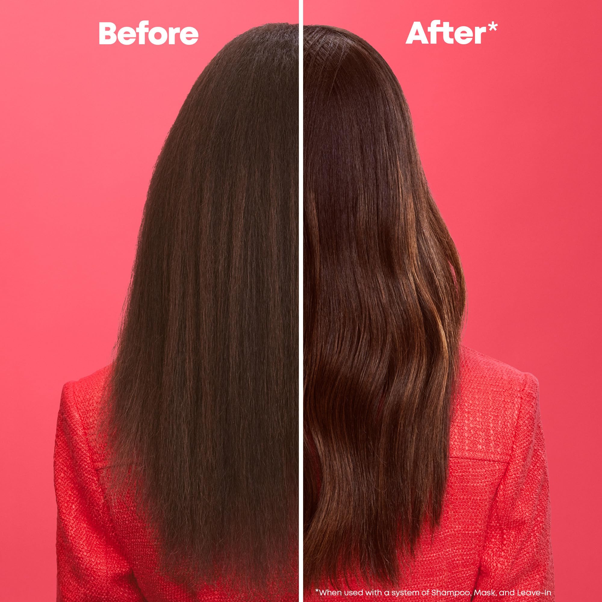 Matrix Glow Mania heat protection 450f scene showcases a protective shield during styling.
